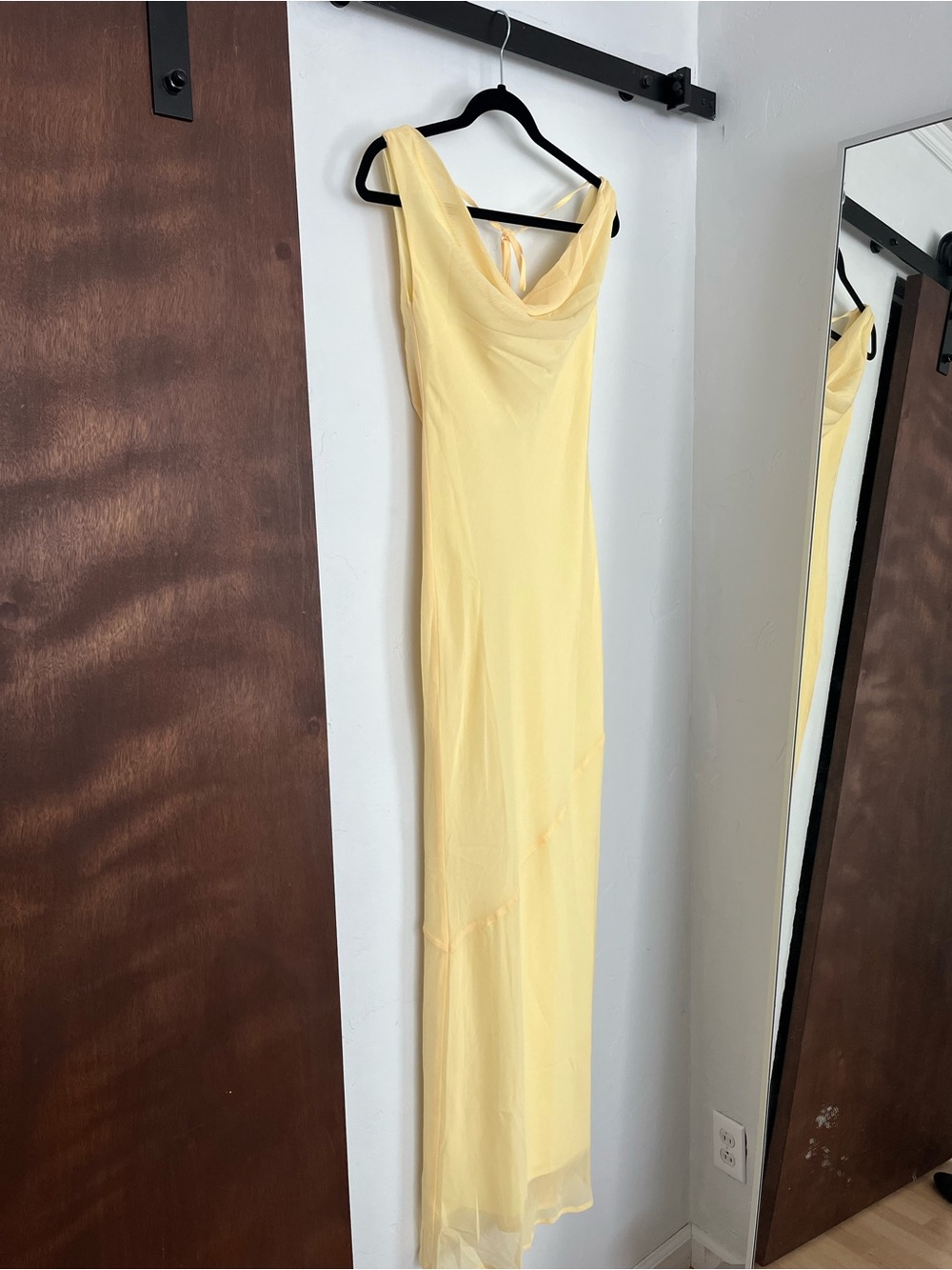 Peppermayo Butter Yellow Cowl Neck Maxi Dress - Picture 9 of 11